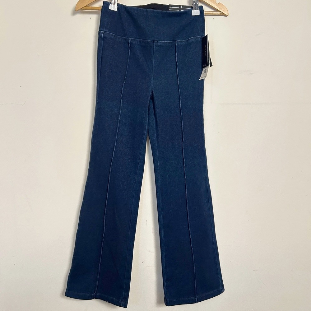 Liverpool‎ Pearl Flare Pull On Seamed Jeans Cheyenne Blue XS NEW